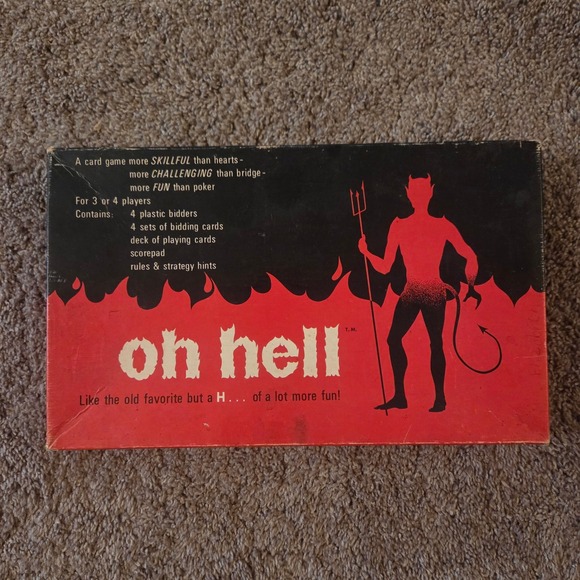 Vintage Oh Hell Card Game Cadaco Skillful Fun Bidding Strategy Game - Complete - Picture 1 of 6